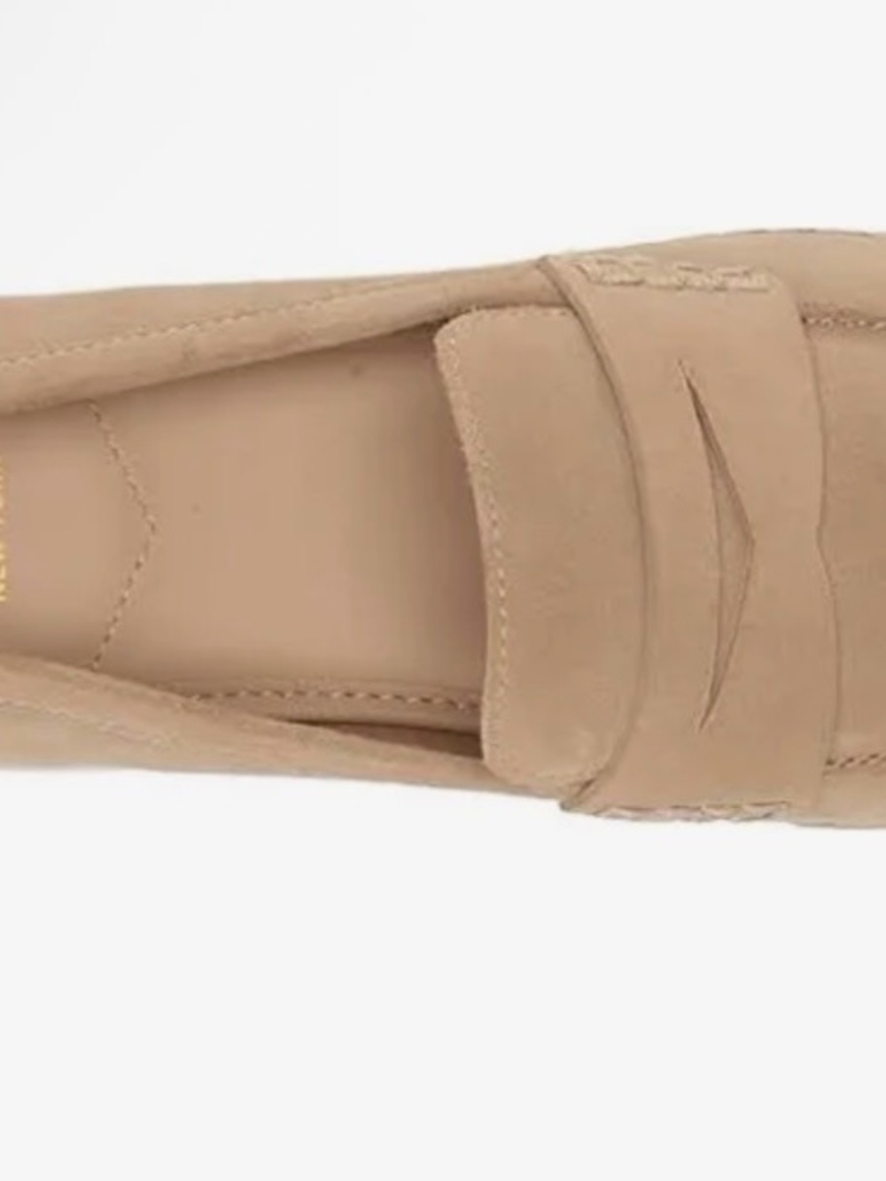 Sam Edelman Taupe Suede Espadrille Penny Loafers 7 or 7.5 - Picture 4 of 7